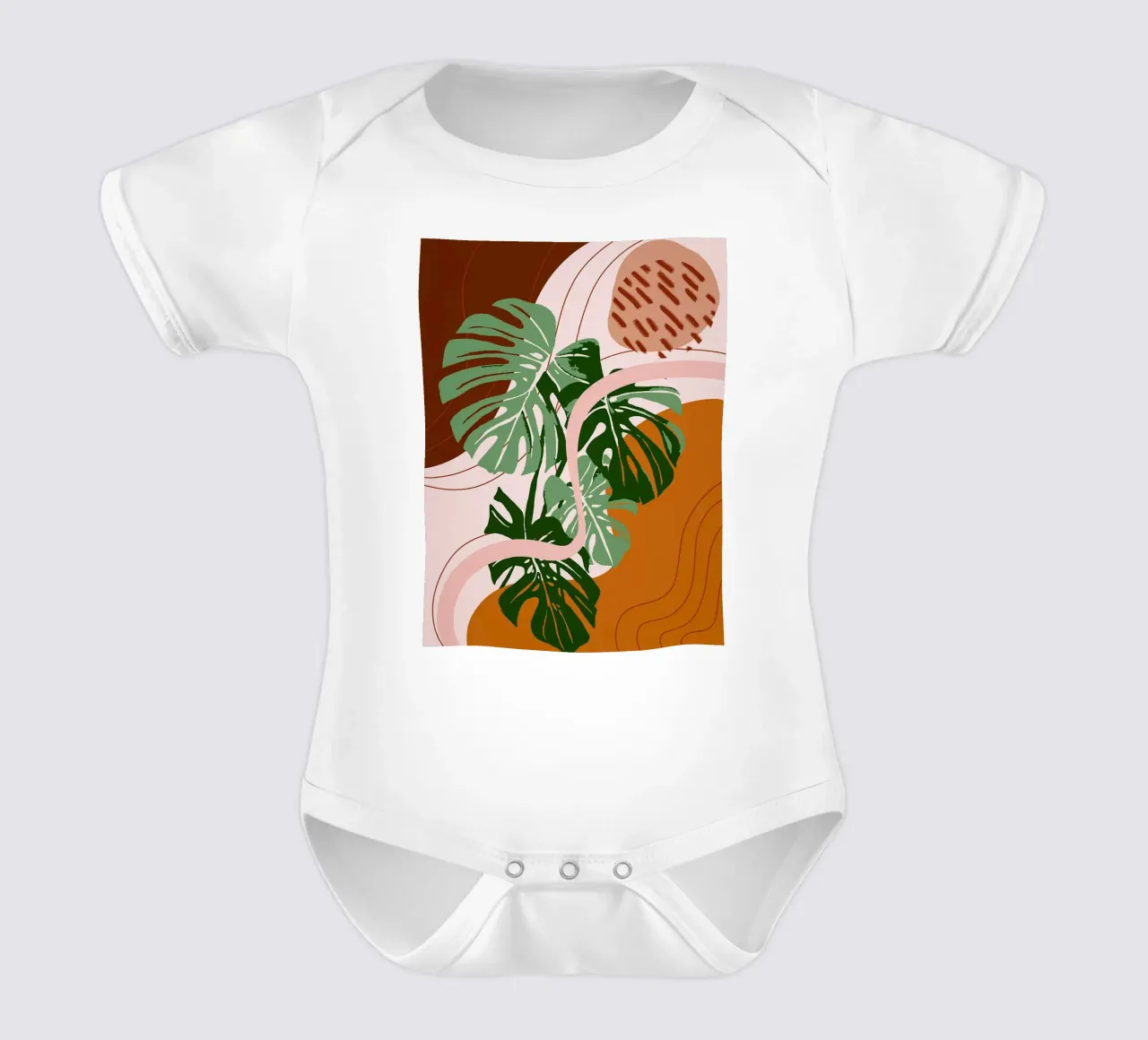 Piante di Boemia body neonato maniche corte da BasicShopByBell