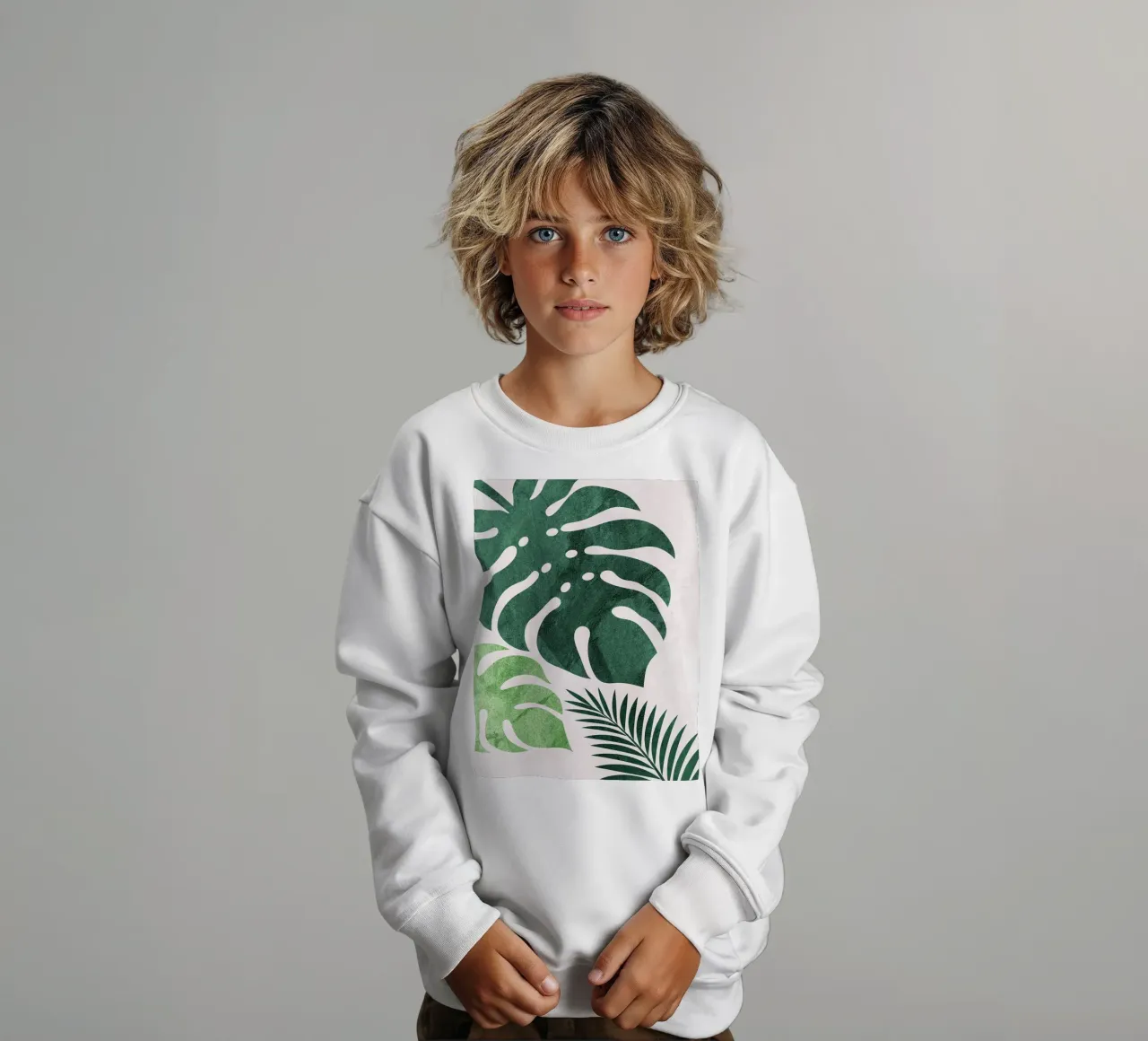 FLOREALE BOTANICO TROPICALE felpa bambino da BasicShopByBell