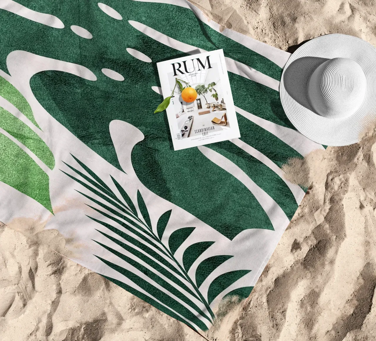 FLOREALE BOTANICO TROPICALE telo mare da BasicShopByBell