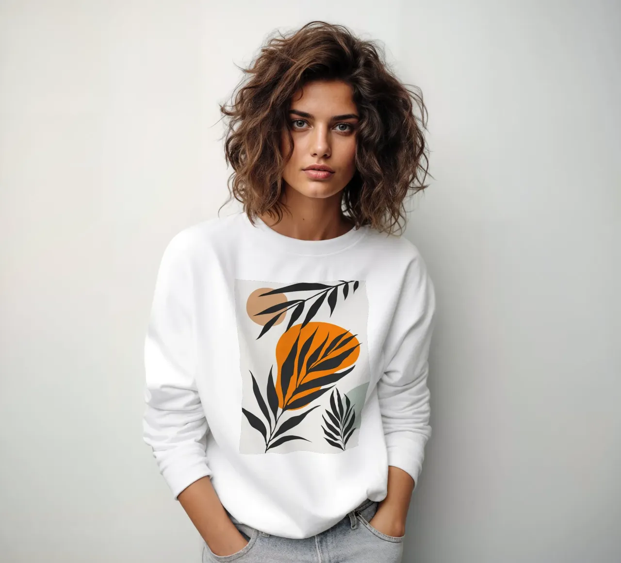Floreale minimalista felpa da BasicShopByBell