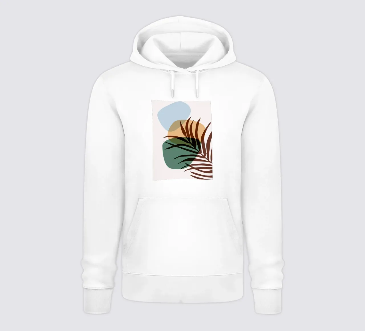 Forme astratte botaniche felpa con cappuccio da BasicShopByBell