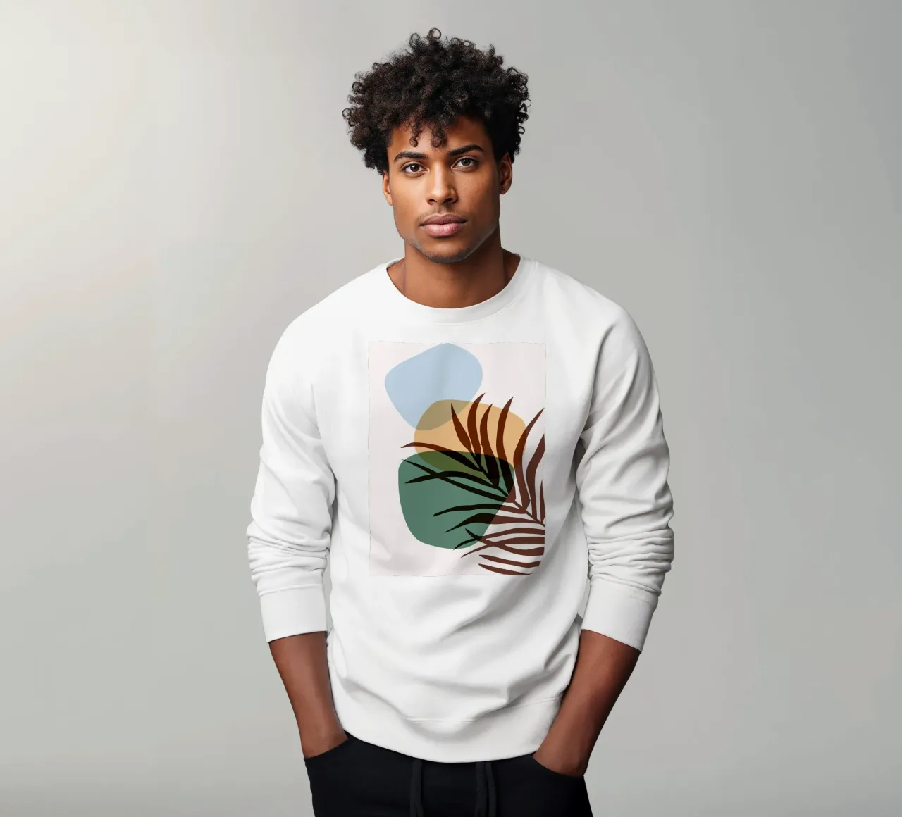 Forme astratte botaniche felpa da BasicShopByBell