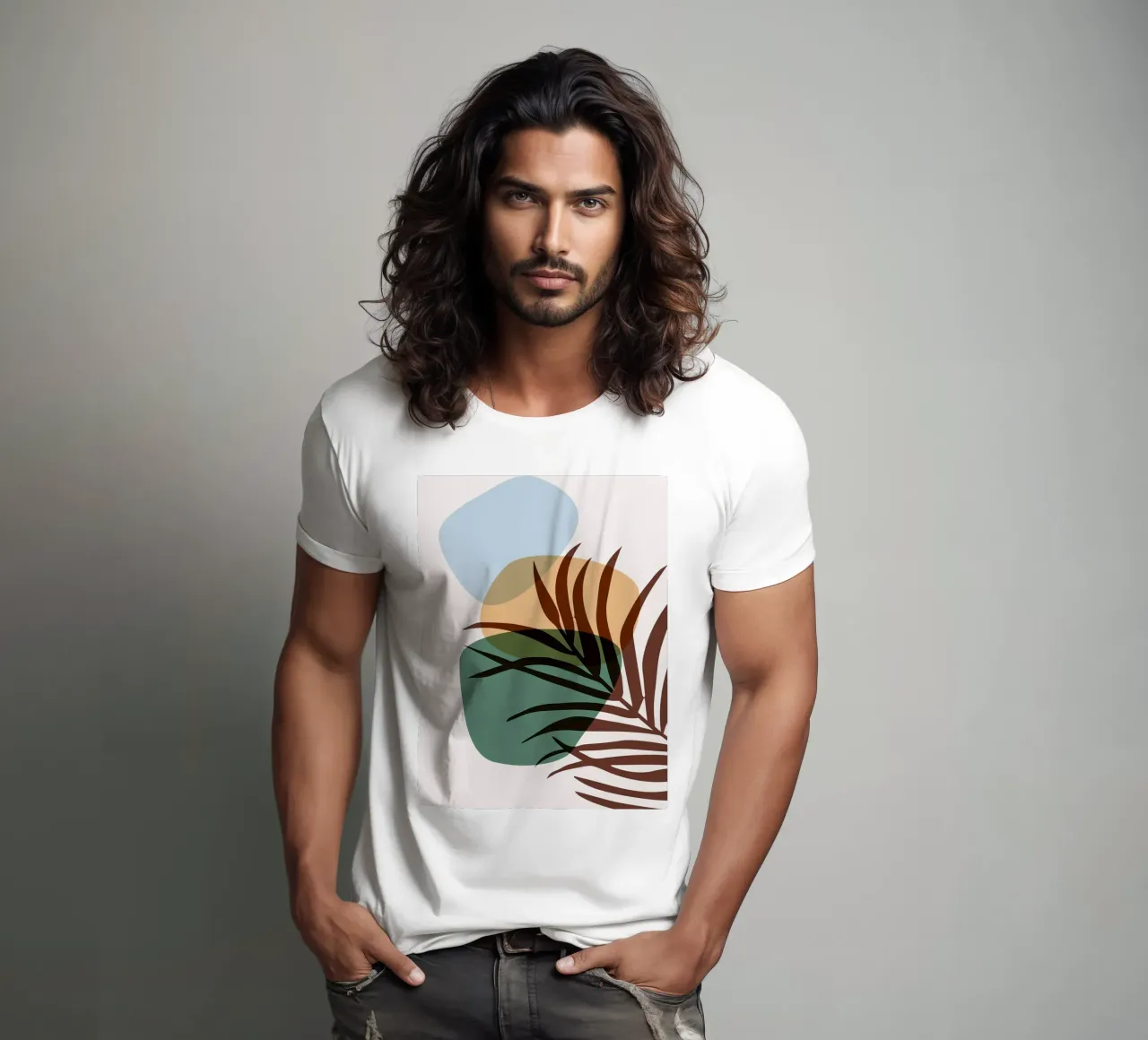 Formas abstractas botánicas camiseta de BasicShopByBell
