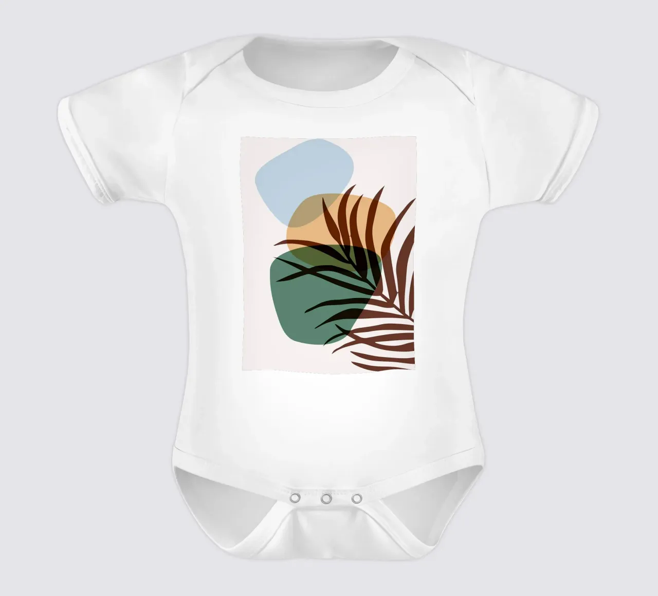 Forme astratte botaniche body neonato maniche corte da BasicShopByBell