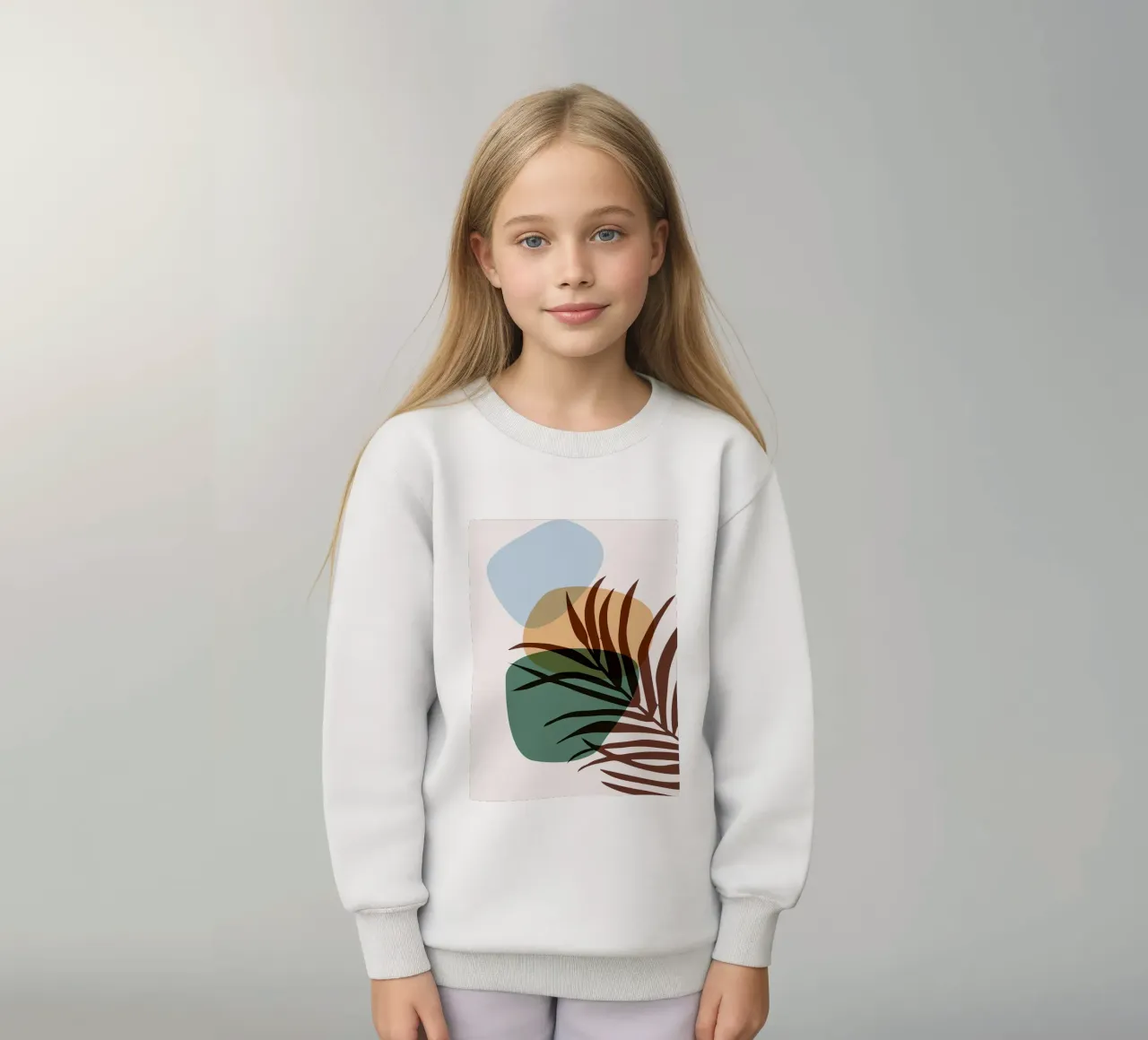 Formas abstractas botánicas sudadera para niño de BasicShopByBell