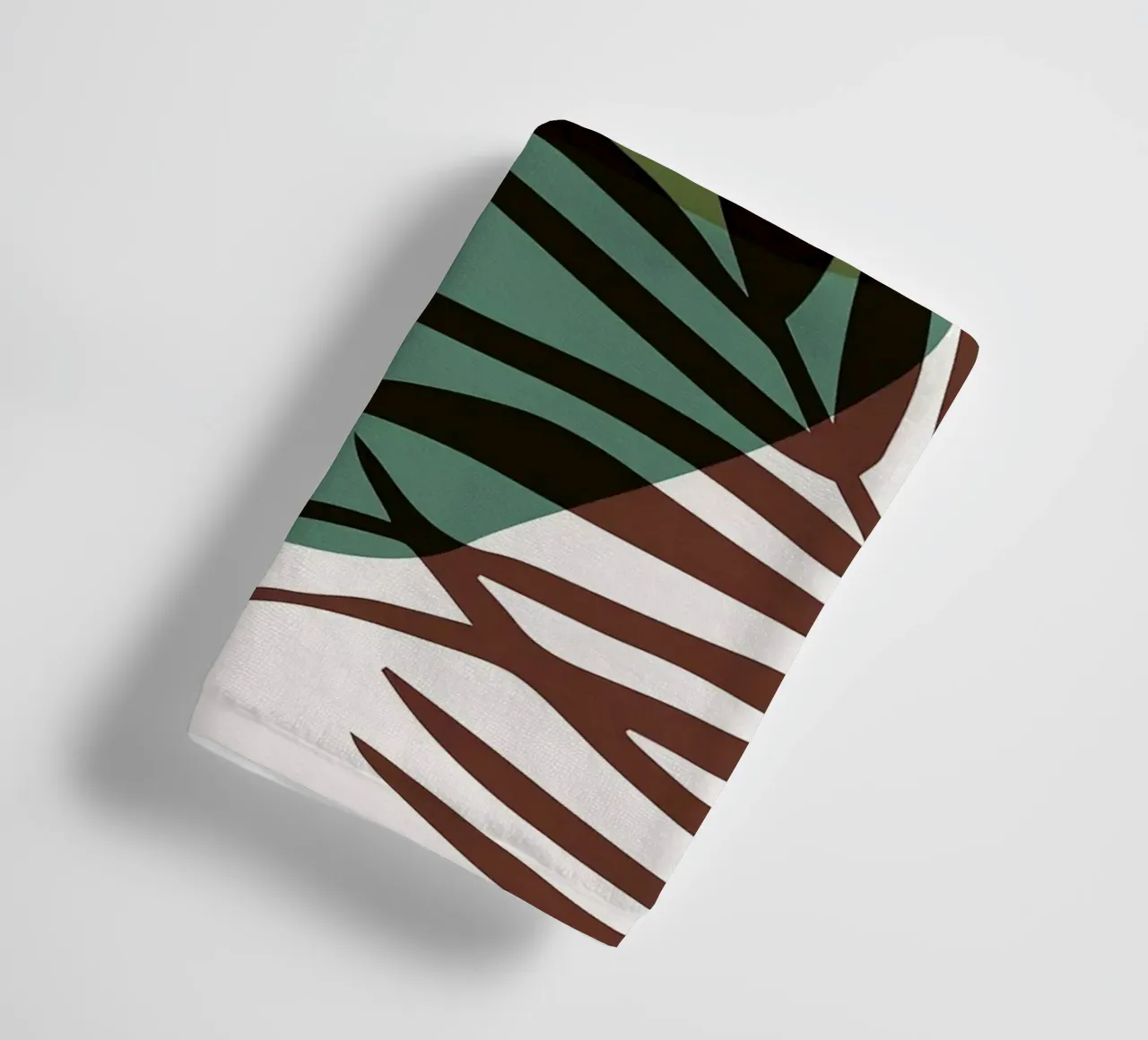 Botanical abstract shapes towel by BasicShopByBell