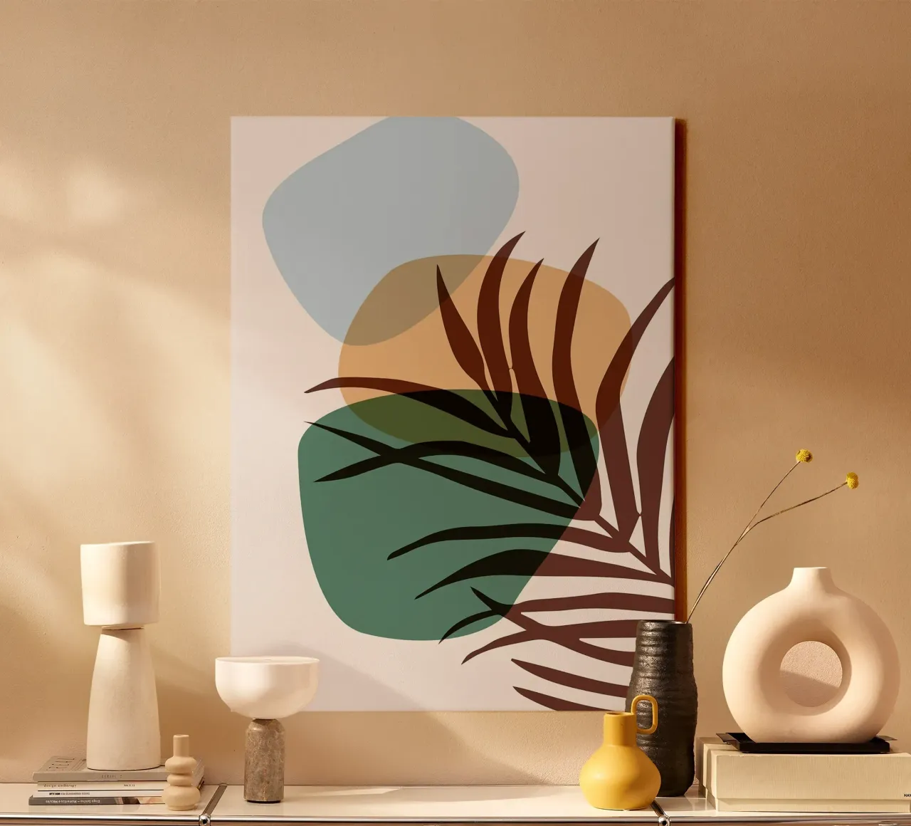 Forme astratte botaniche tela da BasicShopByBell
