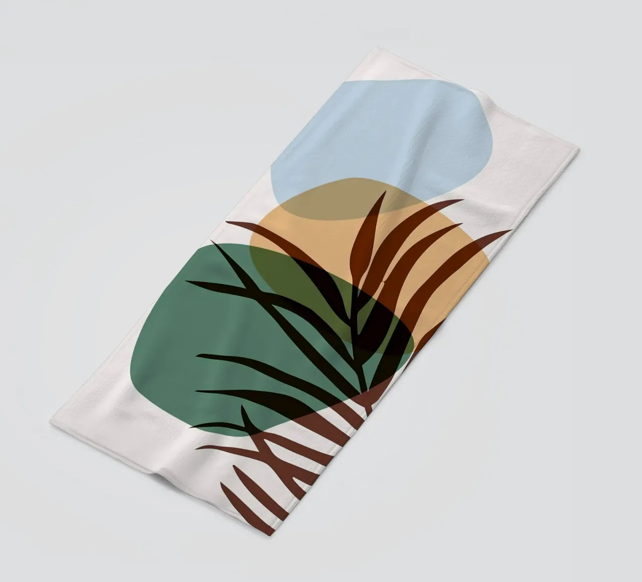 Forme astratte botaniche telo mare da BasicShopByBell