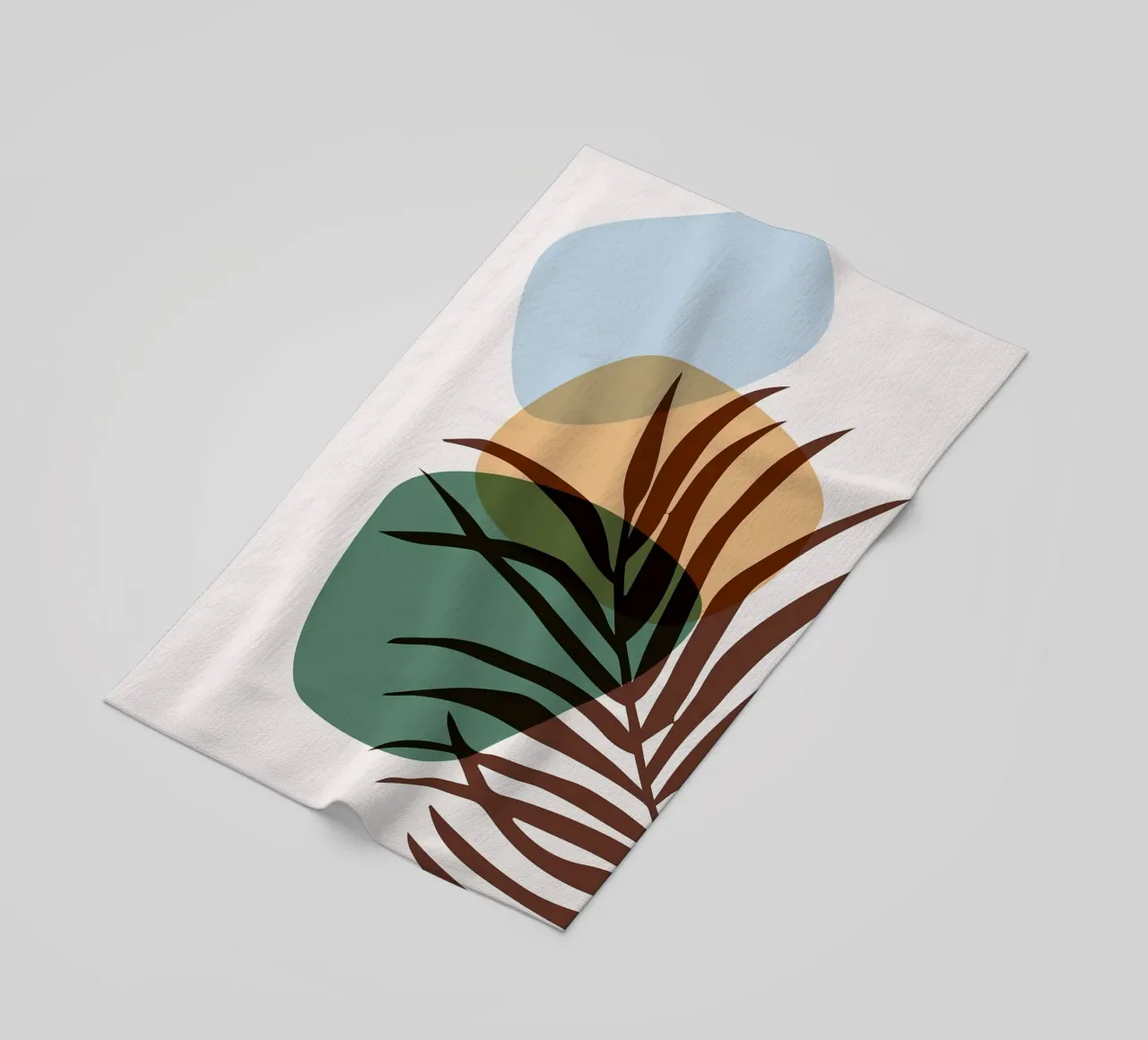 Forme astratte botaniche telo mare da BasicShopByBell
