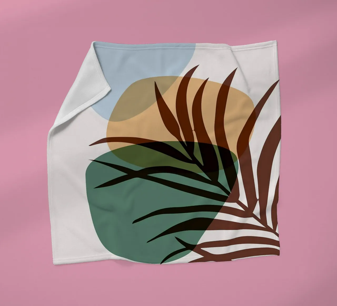 Forme astratte botaniche coperta in pile da BasicShopByBell