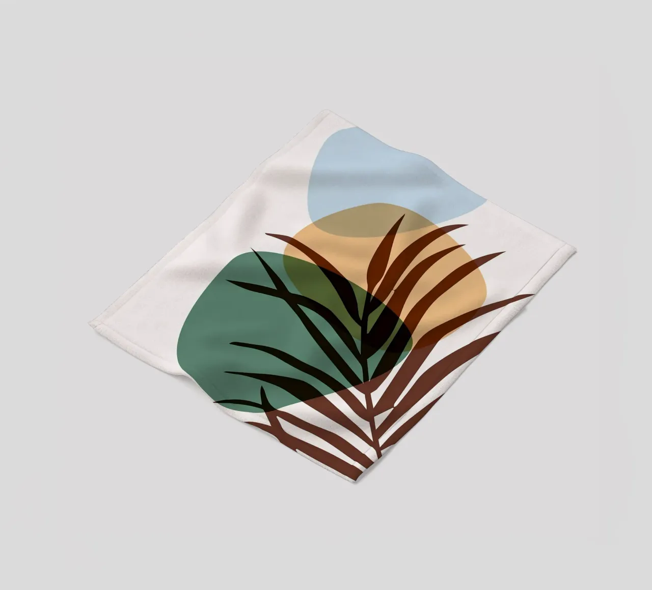 Forme astratte botaniche coperta in pile da BasicShopByBell