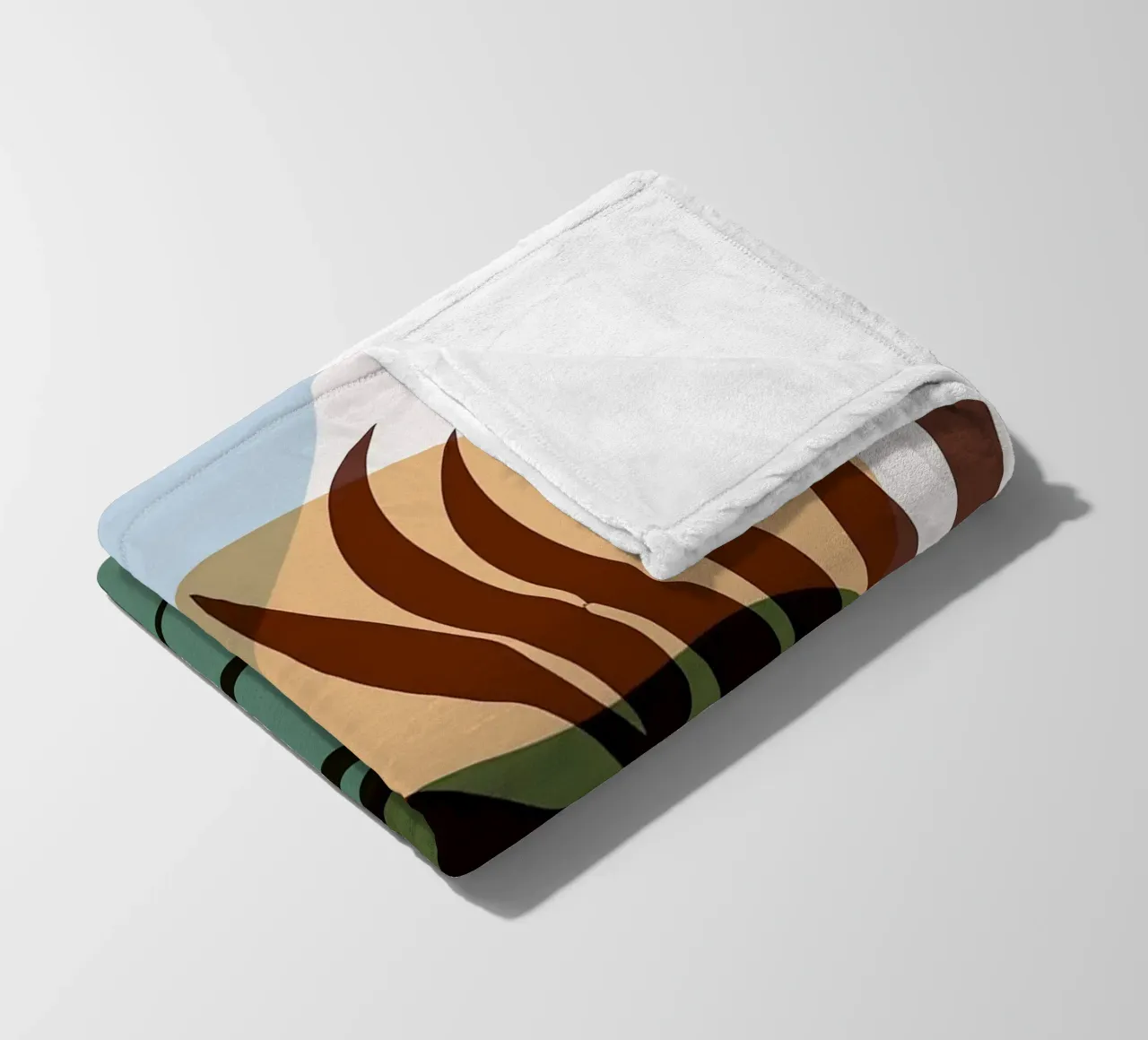 Forme astratte botaniche coperta in pile da BasicShopByBell