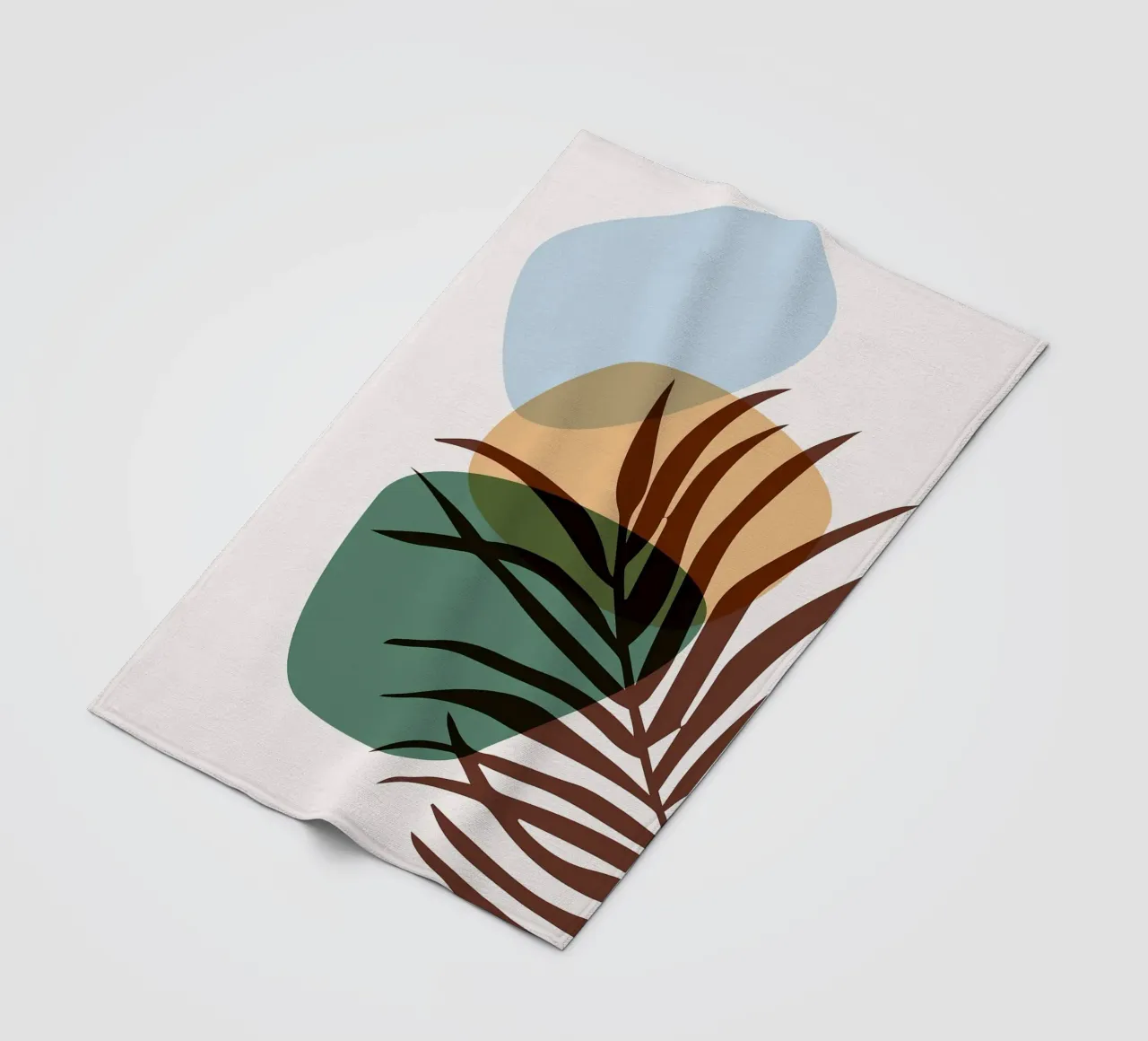 Forme astratte botaniche coperta in pile da BasicShopByBell