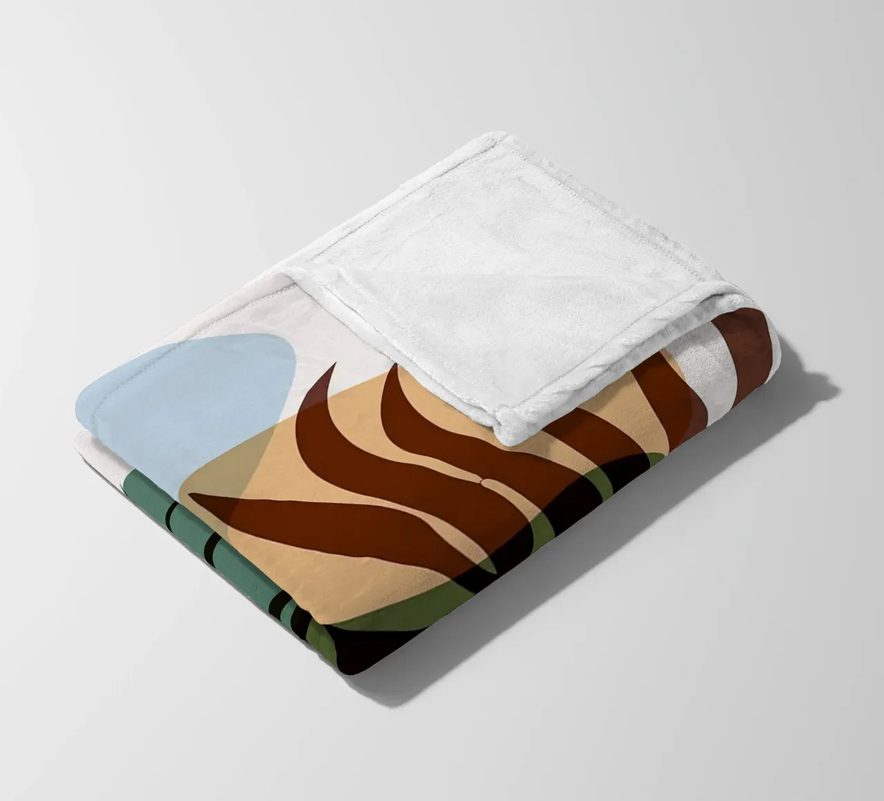 Forme astratte botaniche coperta in pile da BasicShopByBell