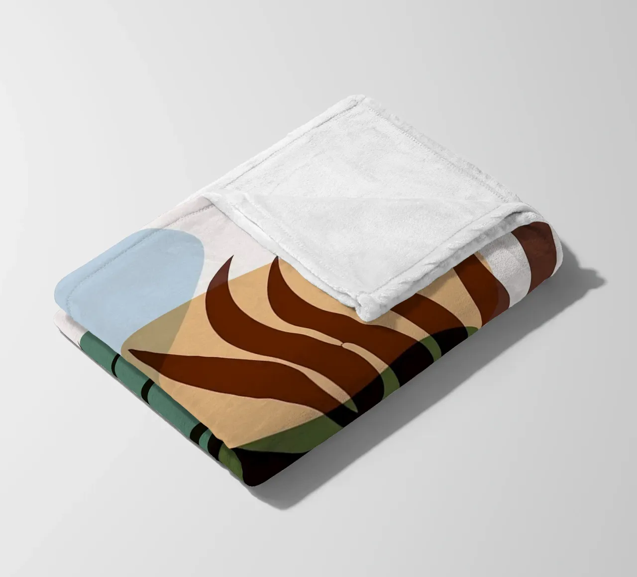 Forme astratte botaniche coperta in pile da BasicShopByBell