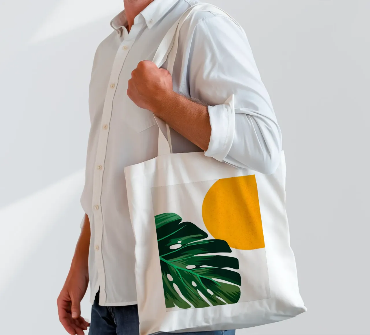 Boho astratto borsa in juta da BasicShopByBell