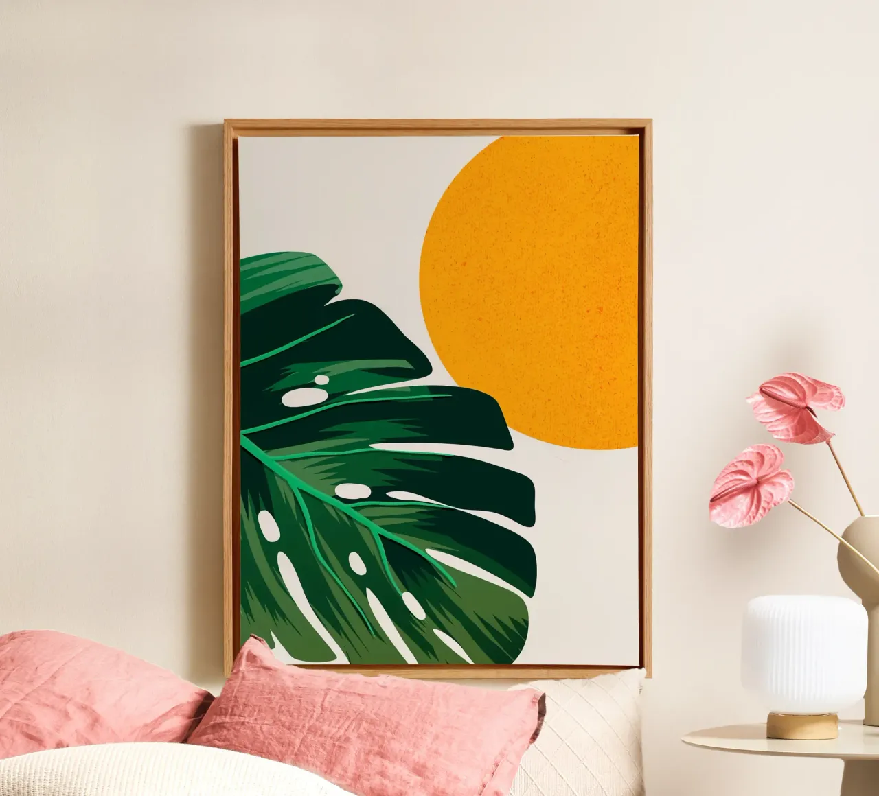 Boho abstract canvas van BasicShopByBell