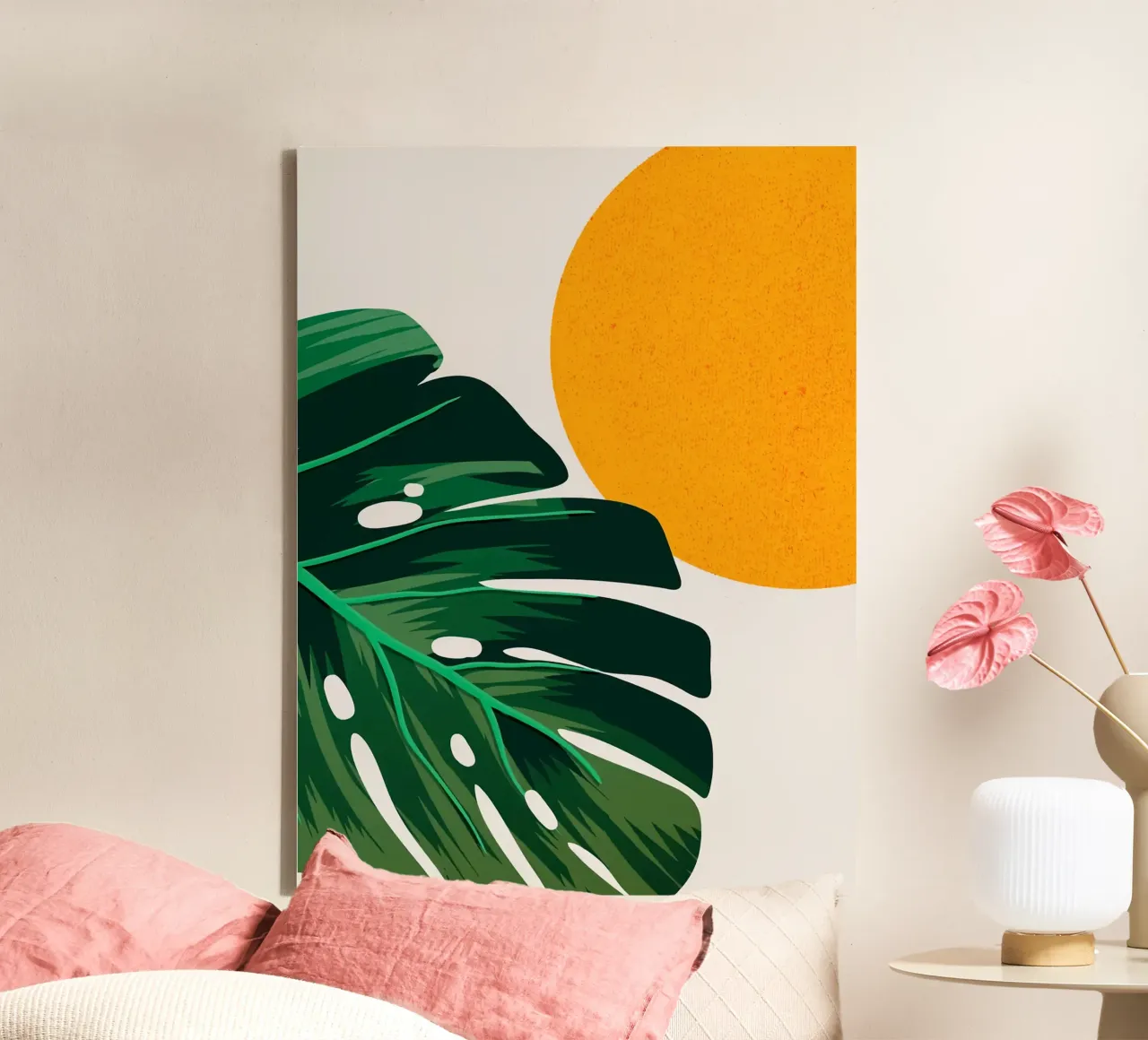 Boho abstract canvas van BasicShopByBell