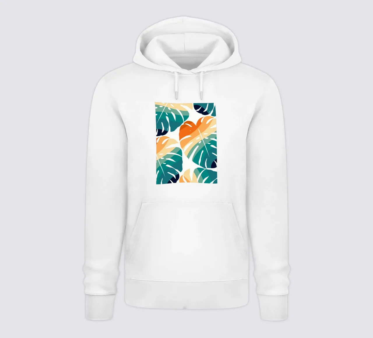 Monstera Retro-Muster Hoodie von BasicShopByBell