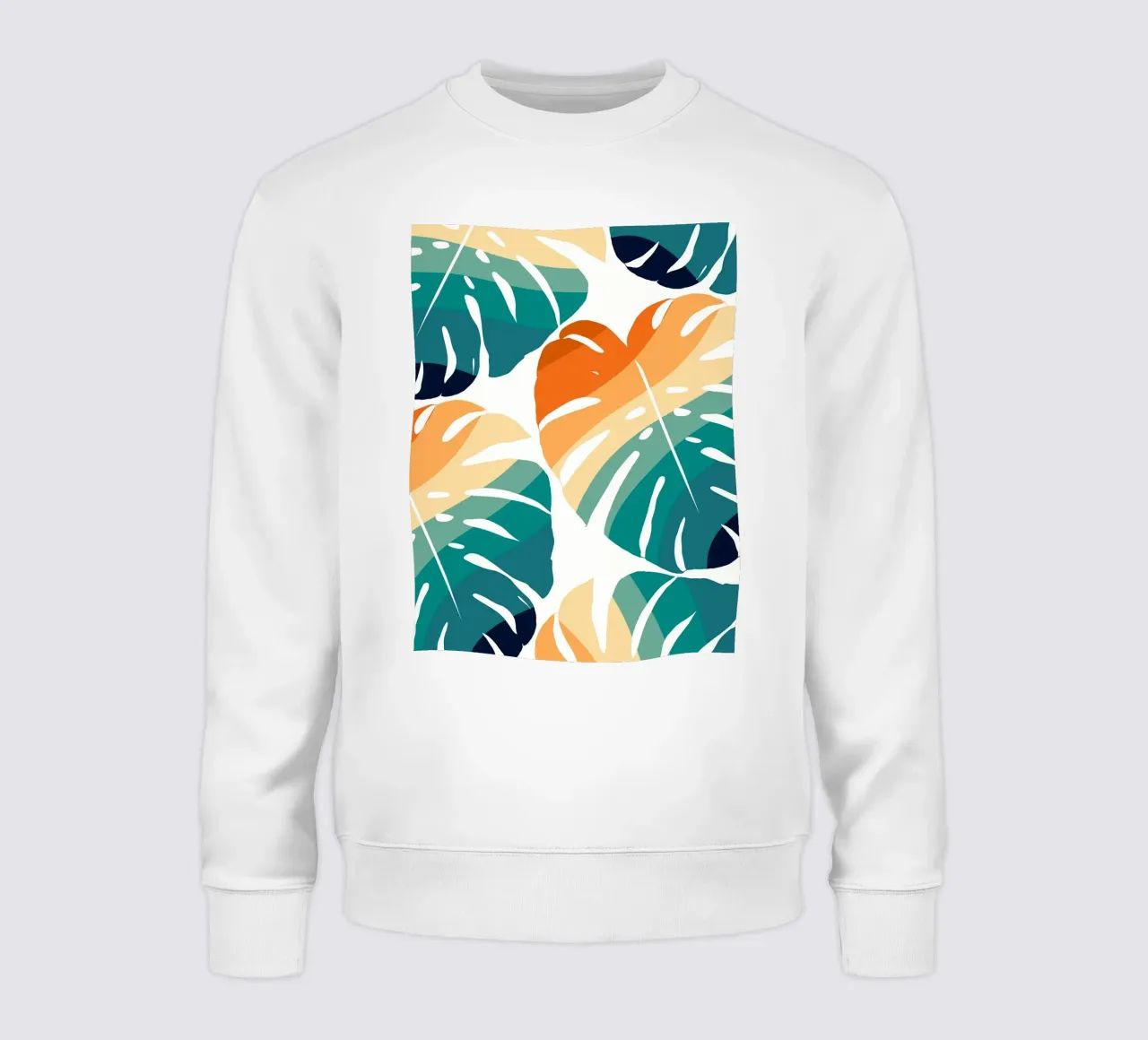 Monstera Retro Pattern felpa da BasicShopByBell
