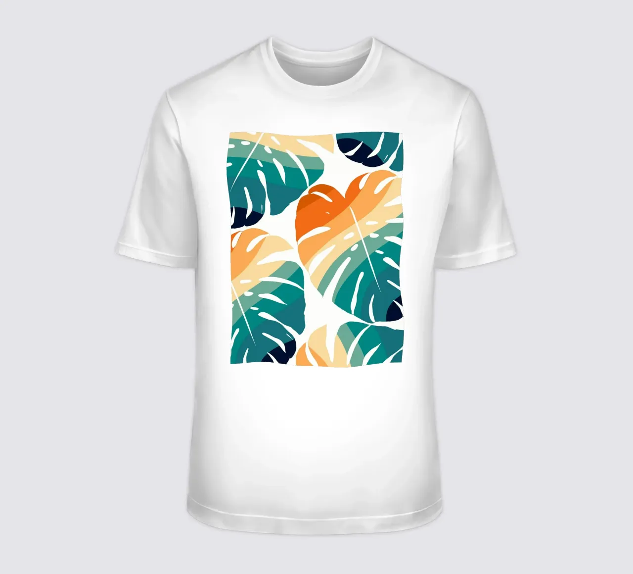 Monstera Retro Pattern t-shirt da BasicShopByBell
