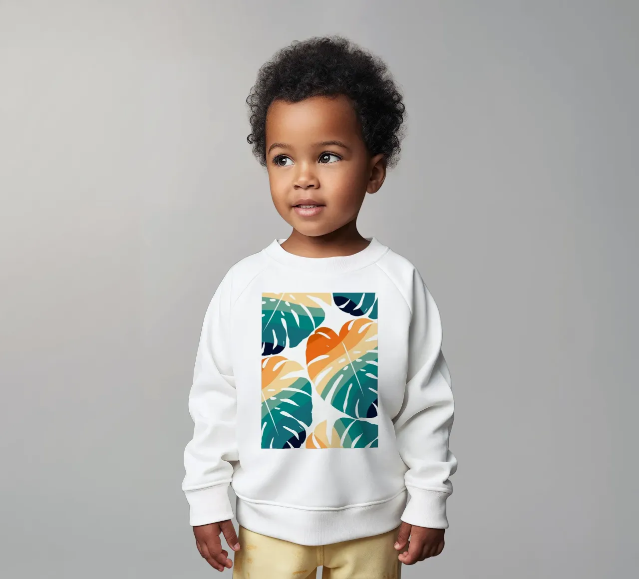 Monstera Retro Pattern felpa neonato da BasicShopByBell