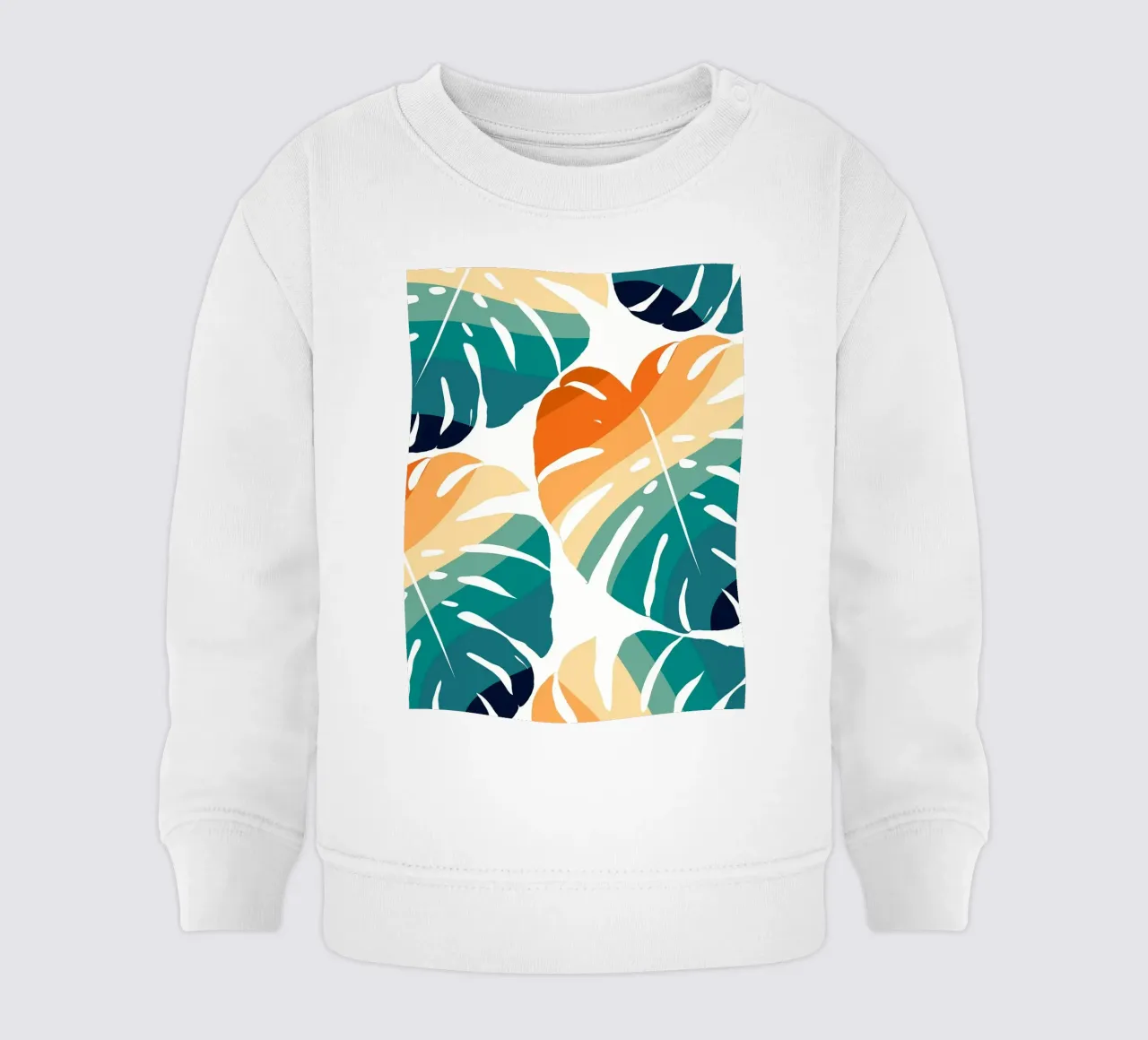 Monstera Retro Pattern felpa neonato da BasicShopByBell