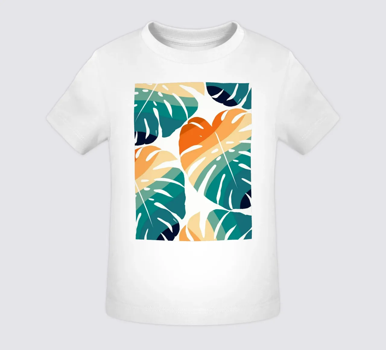 Monstera Retro Pattern maglietta neonato da BasicShopByBell