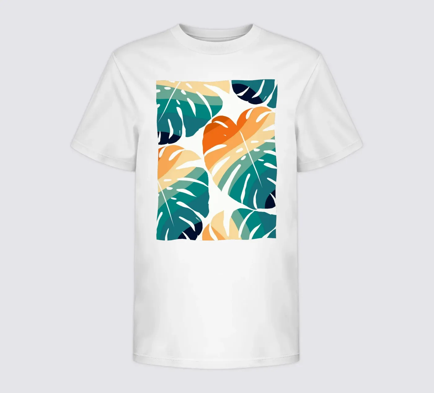 Monstera Retro Pattern t-shirt bambini da BasicShopByBell