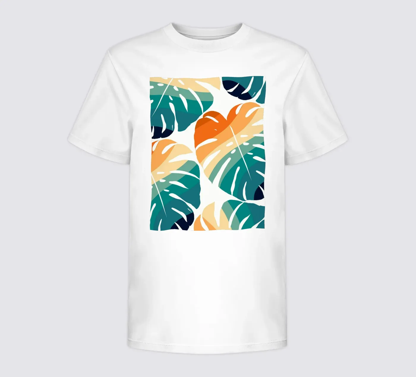 Monstera Retro Pattern t-shirt bambini da BasicShopByBell