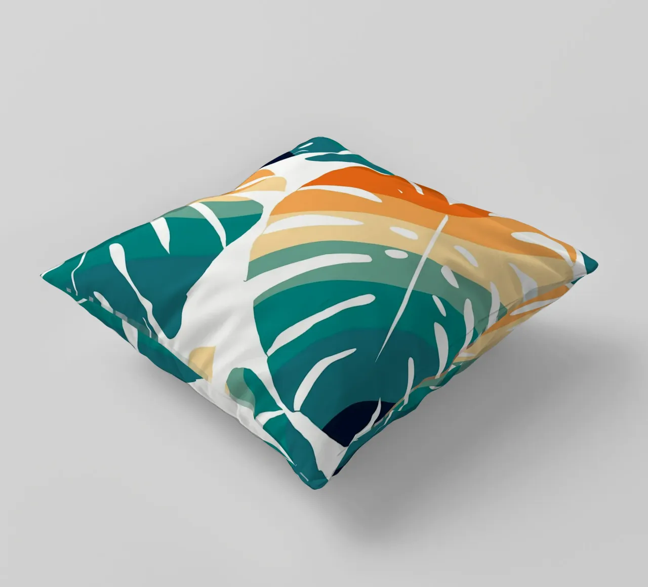 Monstera Retro Pattern cuscino da BasicShopByBell