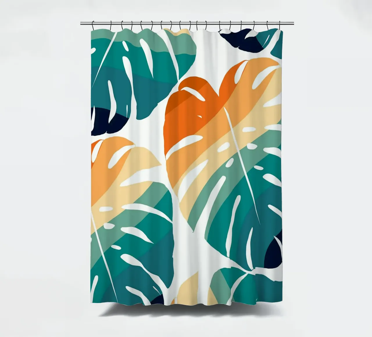Monstera Retro Pattern tenda da doccia da BasicShopByBell