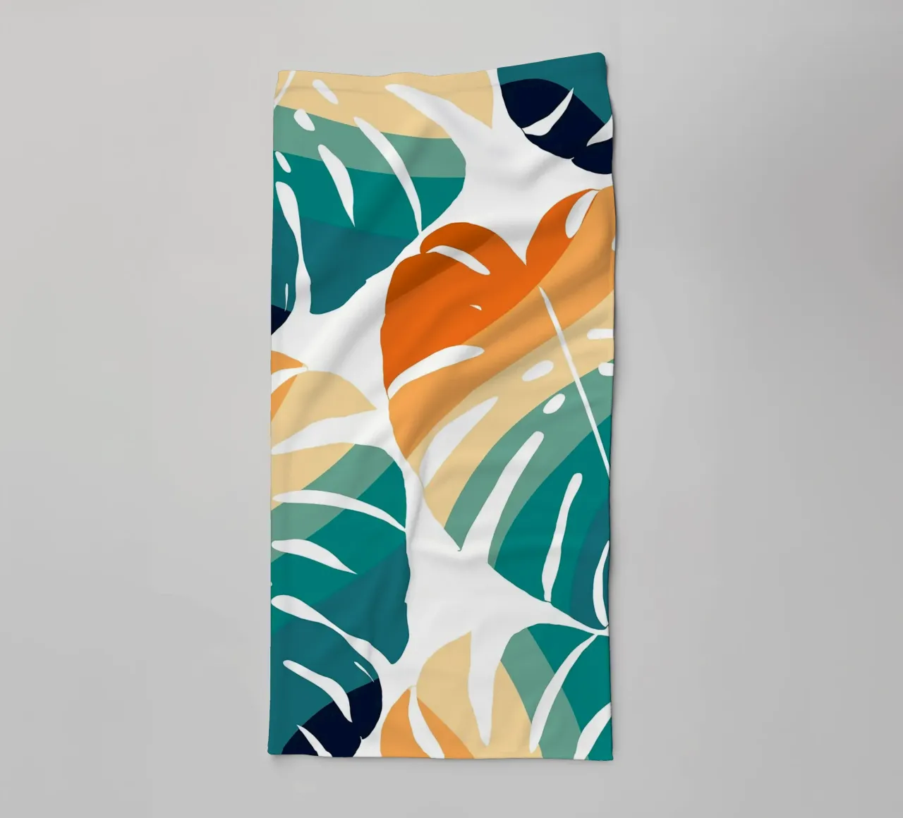 Monstera Retro Pattern asciugamano da bagno da BasicShopByBell