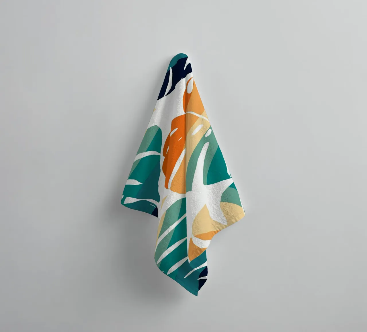 Monstera Retro Pattern asciugamano da bagno da BasicShopByBell