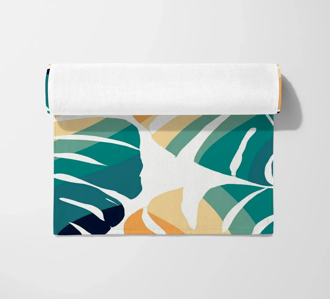 Monstera Retro Pattern telo mare da BasicShopByBell