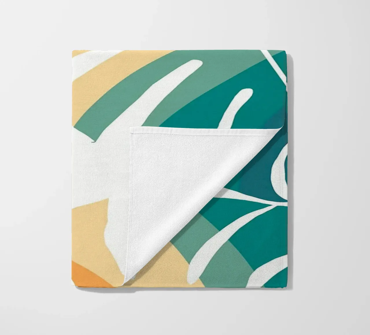 Monstera Retro Pattern telo mare da BasicShopByBell