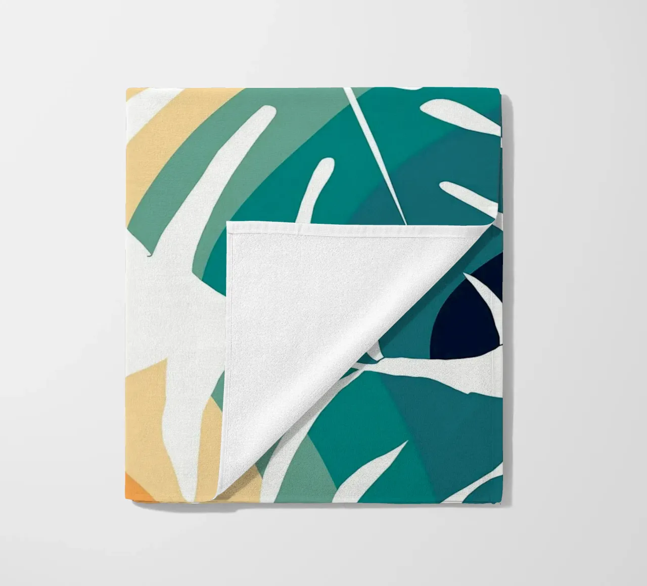 Monstera Retro Pattern telo mare da BasicShopByBell