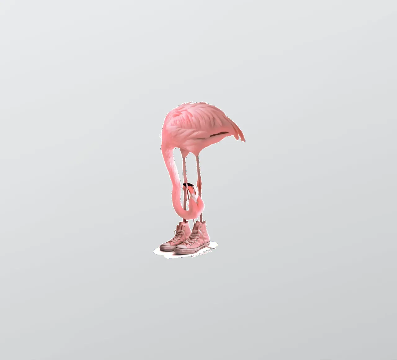 Turnschuh Flamingo 2.0 Sticker von Jonas Loose