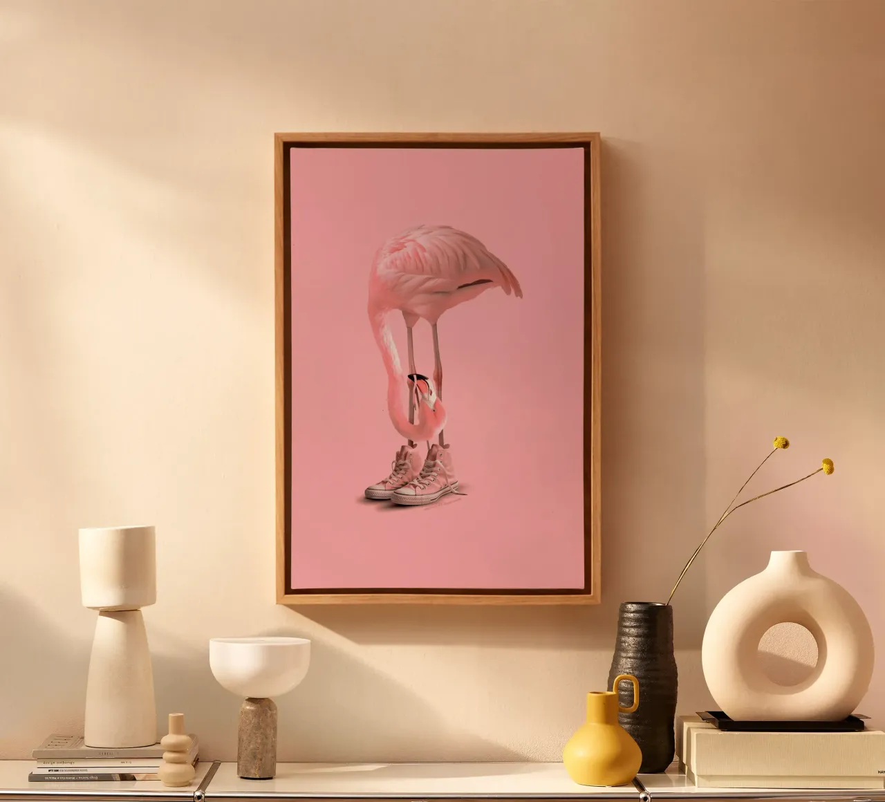 Sneaker Flamingo 2.0 tela con Cornice a cassetta da Jonas Loose