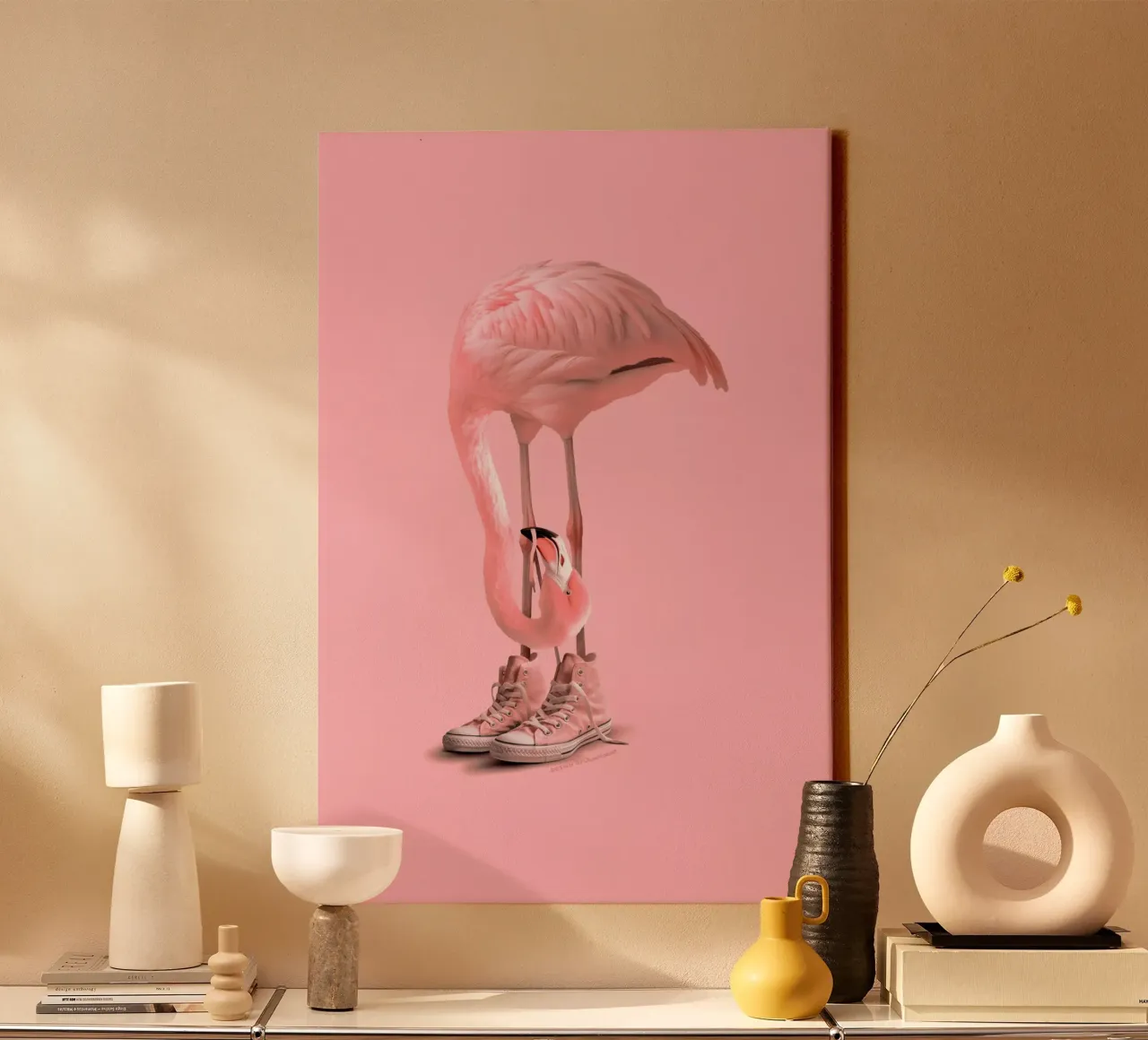 Sneaker Flamingo 2.0 tela con Cornice a cassetta da Jonas Loose