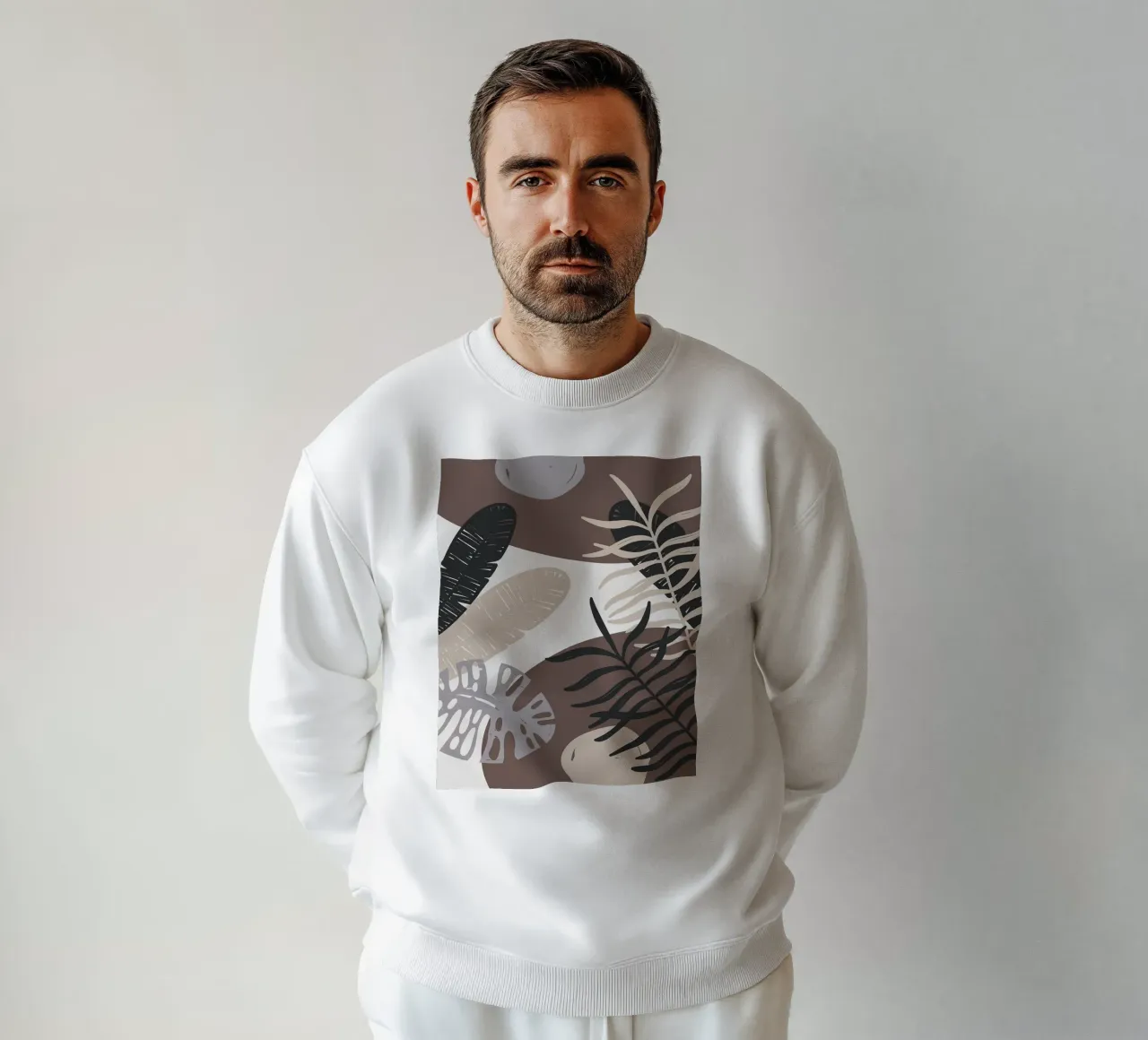 Foglie tropicali geometriche felpa da BasicShopByBell