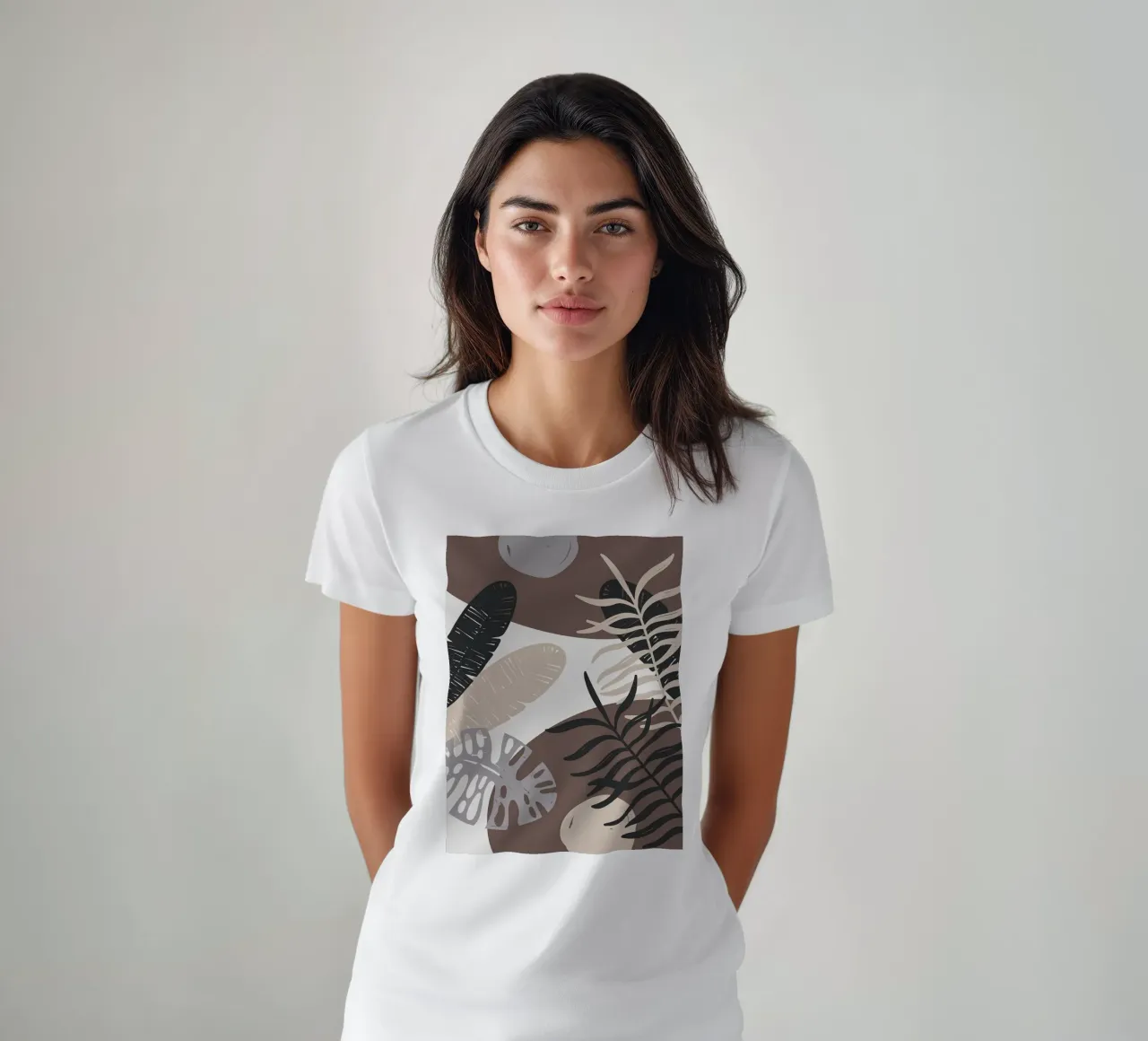 Foglie tropicali geometriche t-shirt da BasicShopByBell