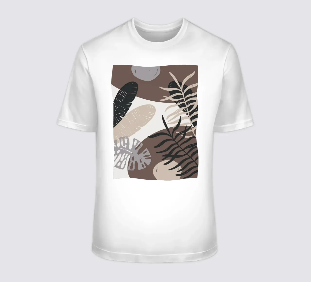 Foglie tropicali geometriche t-shirt da BasicShopByBell