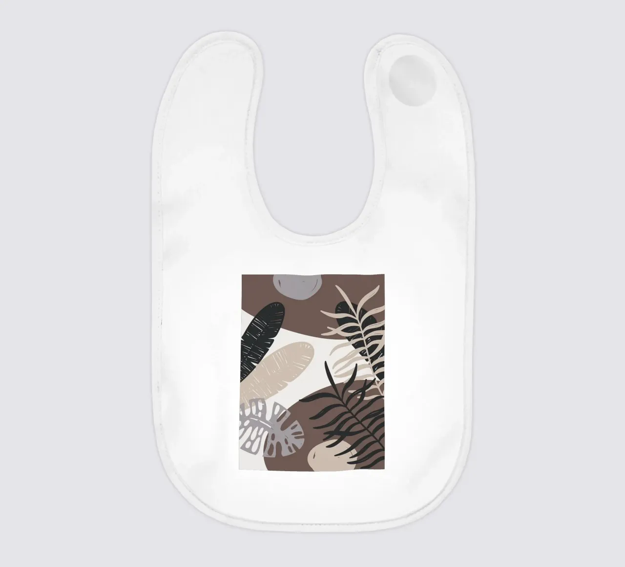 Foglie tropicali geometriche bavaglino da BasicShopByBell