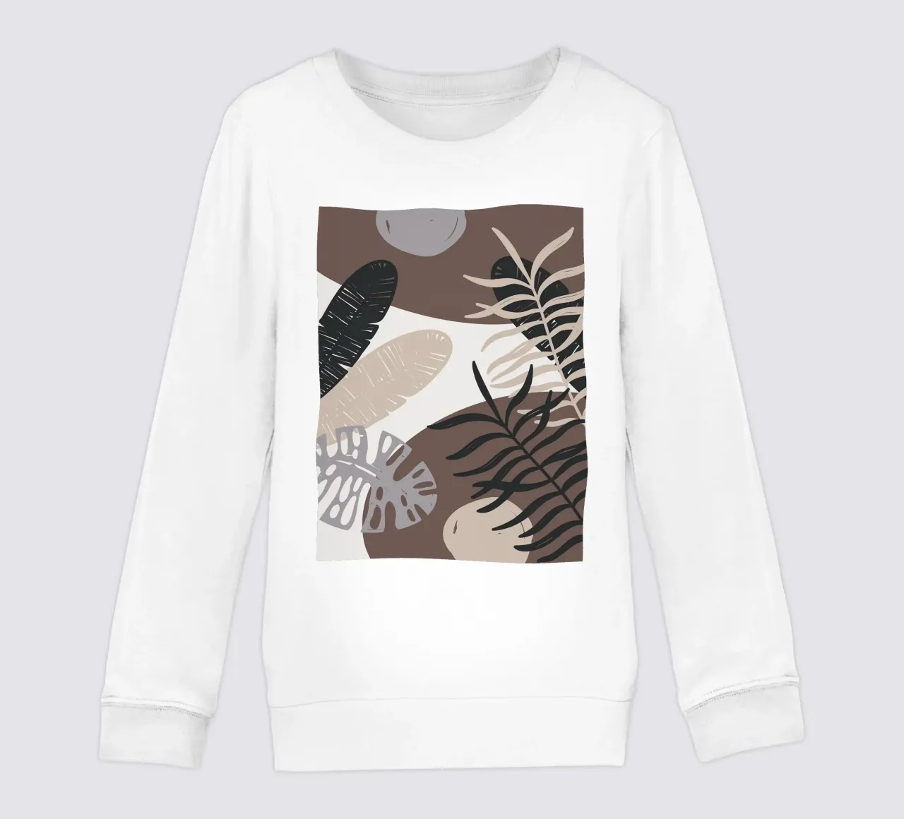 Foglie tropicali geometriche felpa bambino da BasicShopByBell