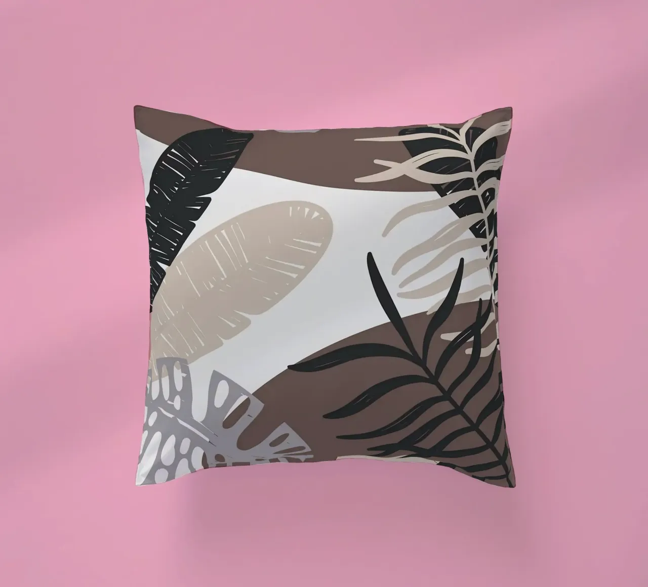 Foglie tropicali geometriche cuscino da BasicShopByBell