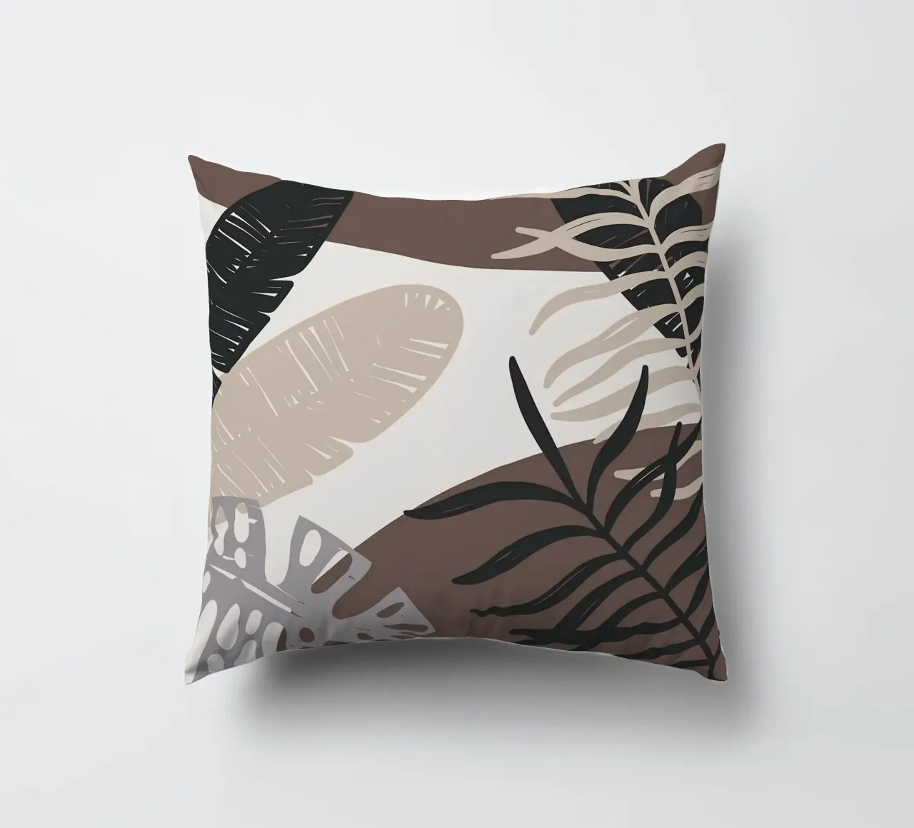 Foglie tropicali geometriche cuscino da BasicShopByBell