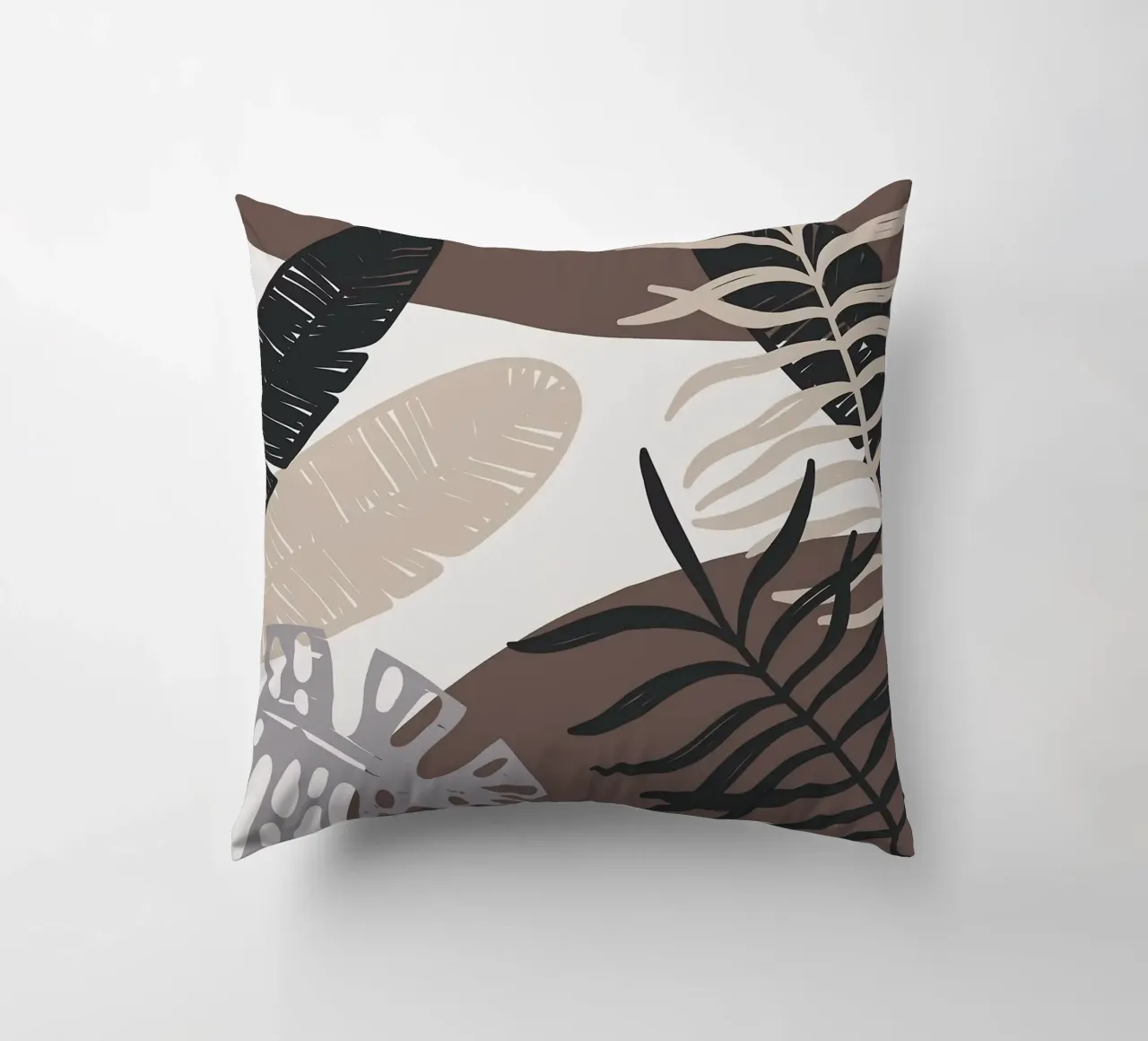 Foglie tropicali geometriche cuscino da BasicShopByBell