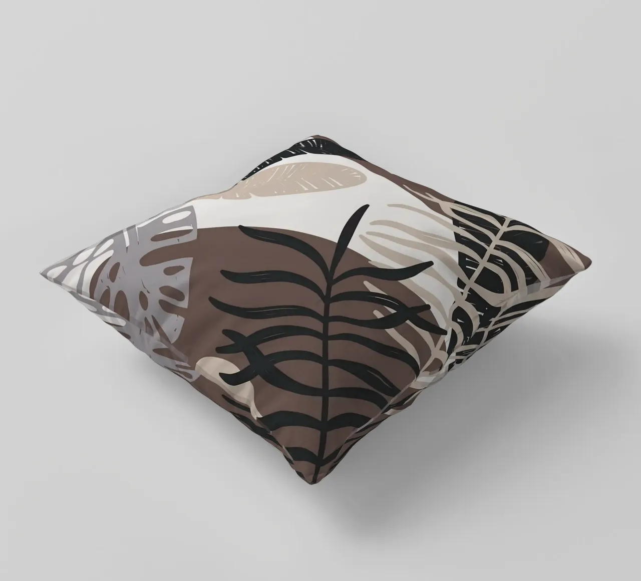 Foglie tropicali geometriche cuscino da BasicShopByBell