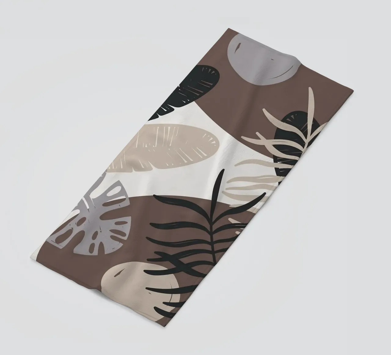 Foglie tropicali geometriche telo mare da BasicShopByBell